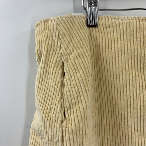 Bp Women's Corduroy Notched‎ Hem High Waist Corduroy Skirt In Tan Size 3X NWT - Picture 4 of 15